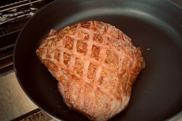 Tillagad Picanha i stekpanna